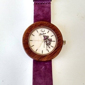 “Οres” – Auxo [Αυξώ] | Handmade wooden watch - δέρμα, handmade, ξύλο, ρολόι, χειροποίητα, αξεσουάρ, ξύλινο, unique