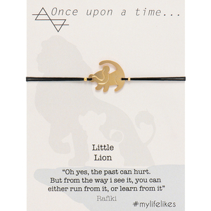 Βραχιόλι Little Lion - charms, επιχρυσωμένα, ορείχαλκος, αυξομειούμενα, φθηνά