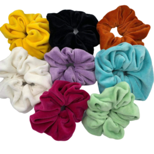 Αφράτα Βελούδινα scrunchies σε ποικιλία χρωμάτων - ύφασμα, βελούδο, για τα μαλλιά, λαστιχάκια μαλλιών