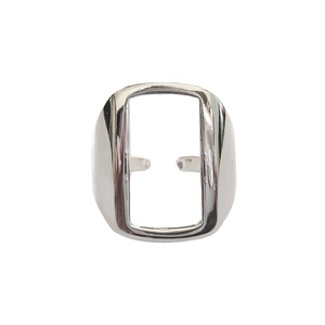 Γυναικείο φαρδύ δαχτυλίδι με ιδιαίτερο σχεδιασμό από ασήμι επιπλατινωμένο ανοιγόμενο ασημί - ασήμι 925, γεωμετρικά σχέδια, μεγάλα, επιπλατινωμένα, αυξομειούμενα