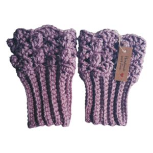 Χειροποίητα γάντια καρπού σε βικτωριανό στυλ / Victorian style,crochet wrist warmers - crochet, ακρυλικό