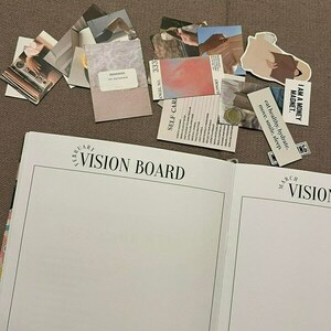 Εκτυπώσιμο βιβλιαράκι ''Vision Board" 12 μήνες - 12 month ''Vision Board'' Planner Insert - Για ημερολόγιο Α5 - φύλλα εργασίας - 3