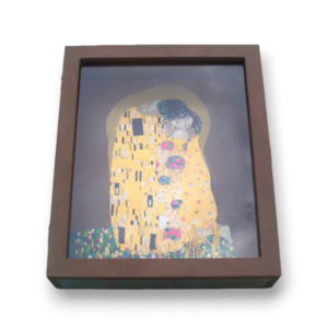 Χειροποίητη Στεφανοθήκη, Φιλί του Klimt - ζωγραφισμένα στο χέρι, είδη γάμου, personalised