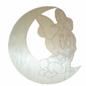 Minnie mouse baby Ξύλινο - διακοσμητικά