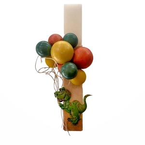 Παιδική Λαμπαδα Δράκος με μπαλόνια - λαμπάδες, μονόκερος, για παιδιά, ζωάκια, για μωρά