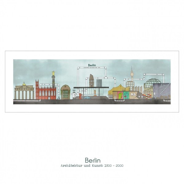 Berlin art print - εκτύπωση, ζωγραφισμένα στο χέρι, χαρτί, διακόσμηση, αφίσες