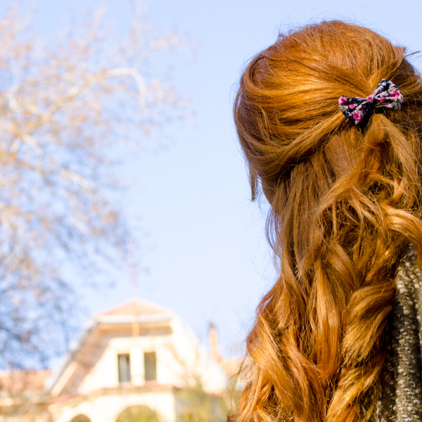 Σετ Hair Bow Floral Patterns Λαστιχάκια