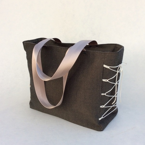 Friday Tote Bag2 - ύφασμα, ώμου, κορδόνια, μεγάλες, all day, tote - 5