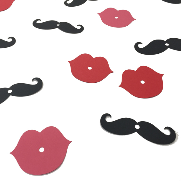 Lips+Moustache | set of 12 | διακοσμητικά για καλαμάκια