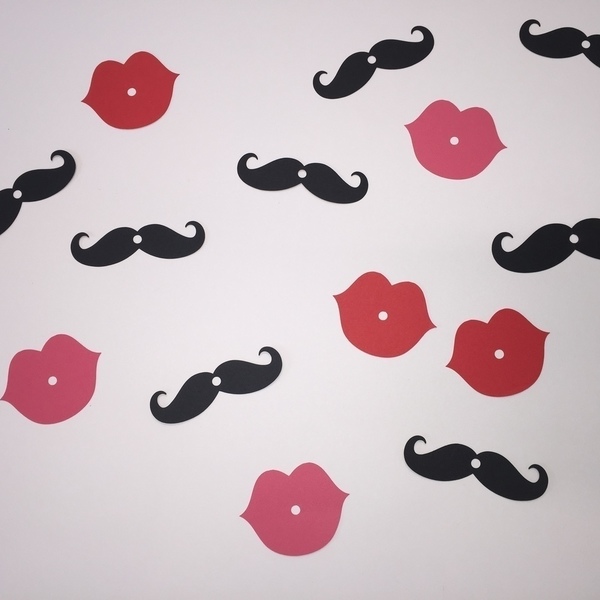 Lips+Moustache | set of 12 | διακοσμητικά για καλαμάκια - 3
