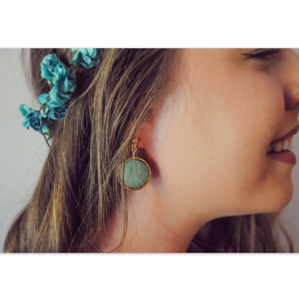 * All your Romance * - boho, chic, χειροποίητα, ασήμι, ασήμι 925, επιχρυσωμένα, ημιπολύτιμες πέτρες, επάργυρα, vintage, romantic, μοντέρνο, minimal, βραδυνά, καρφωτά, μικρά - 2