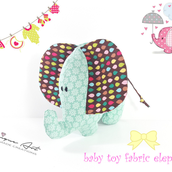 My little elephant! - μαξιλάρια, παιχνίδι, για παιδιά, δημιουργία, διακοσμητικό, διπλής όψης, μοναδικό, χειροποίητα, πουά, ύφασμα, δώρα, δώρα για βάπτιση, είδη δώρου, βρεφικά, unique, λούτρινα, αγόρι, κορίτσι, δώρα για μωρά - 3
