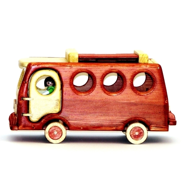 Ξύλινο Κατασκηνωτικό Λεωφορειο - ξύλο, παιχνίδι, ξύλινα παιχνίδια - 5