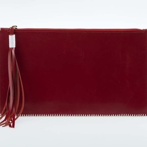 Knitted Clutch Bag - χειροποίητα, πλεκτό, δέρμα, φάκελοι