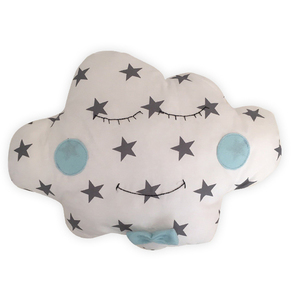 Παιδικό μαξιλάρι χαρούμενο σύννεφο - για παιδιά, διακοσμητικό, μαξιλάρι, σύννεφο, ύφασμα, μαξιλάρια, αγόρι