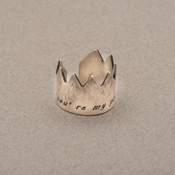 Δαχτυλίδι κορώνα χάραξη - statement, μοντέρνο, ασήμι 925, κορώνα, δαχτυλίδι, rock, χάραξη, αυξομειούμενα - 4