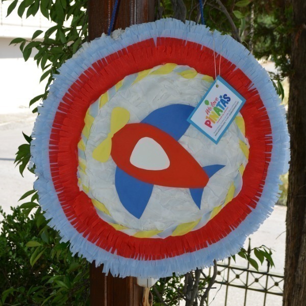 Χειροποίητη πινιάτα με θέμα το Αεροπλανάκι - πάρτυ, παιδί, βάπτιση, γενέθλια, birthday, πινιάτες, αγόρι, party, χειροποίητα, δώρο, έκπληξη, δώρο έκπληξη, δώρα γενεθλίων, παιδικό πάρτυ, διακόσμηση βάπτισης, baby shower - 2