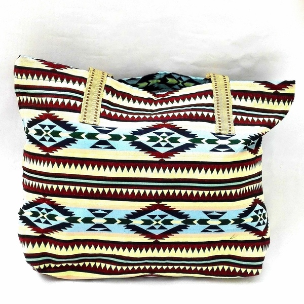 Handmade shopping bag - βαμβάκι, καλοκαίρι, ώμου, χειροποίητα, must αξεσουάρ, boho, ethnic, φθηνές - 2