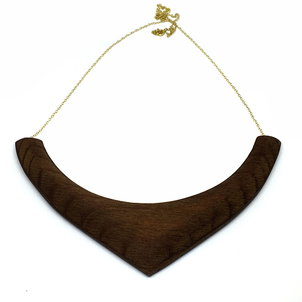Boomerang Necklace - ξύλο, ξύλο, κολιέ, χειροποίητα, ξύλινο, κοσμήματα, ξύλινα κοσμήματα