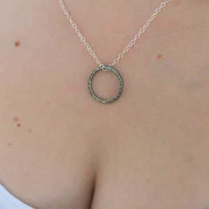 Ring necklace II silver - 2