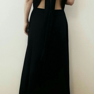 Μαυρο εξωπλατο maxi φορεμα jijibobo - βισκόζη, αμάνικο, romantic - 3