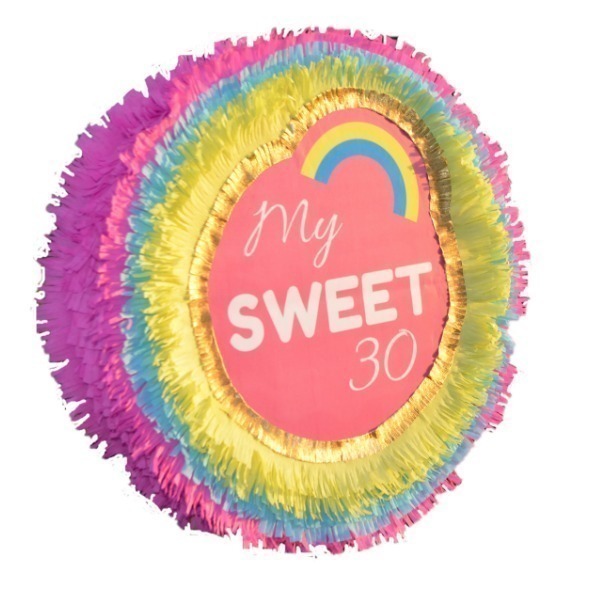 Πινιάτα My sweet 30 - πινιάτες, birthday, γενέθλια, δώρο, χειροποίητα, κορίτσι, έκπληξη, παιχνίδι, κορώνα