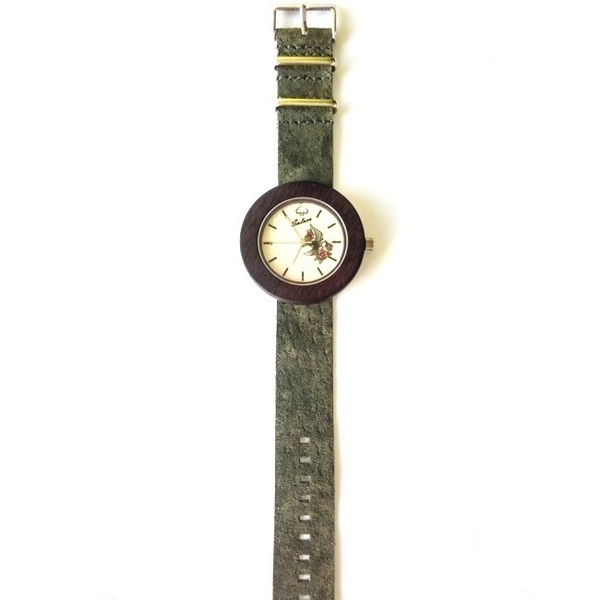 “Οres” – Auxo [Αυξώ] | Handmade wooden watch - ρολόι, χειροποίητα, handmade, αξεσουάρ, απόλυτο αξεσουάρ, unique, unisex, ξύλο, ξύλινο, δέρμα - 2