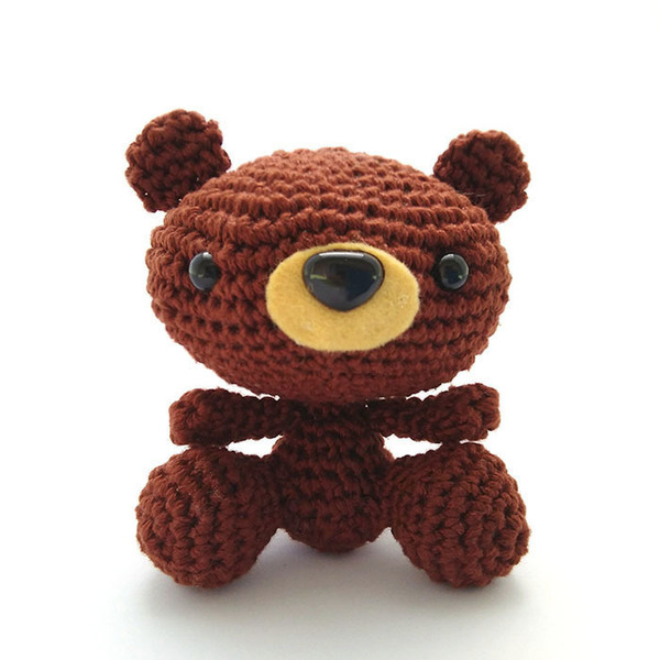 Πλεκτό αρκουδάκι - amigurumi, παιχνίδι, δώρα για παιδιά, τσόχα, βαμβάκι, λούτρινα, λούτρινα αρκουδάκια