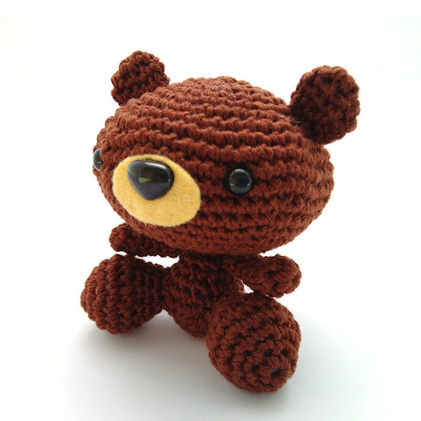 Πλεκτό αρκουδάκι - amigurumi, παιχνίδι, δώρα για παιδιά, τσόχα, βαμβάκι, λούτρινα, λούτρινα αρκουδάκια - 2