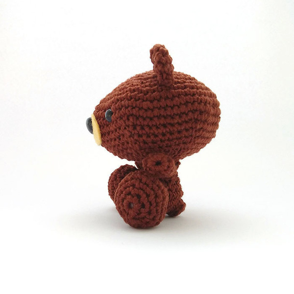 Πλεκτό αρκουδάκι - amigurumi, παιχνίδι, δώρα για παιδιά, τσόχα, βαμβάκι, λούτρινα, λούτρινα αρκουδάκια - 3
