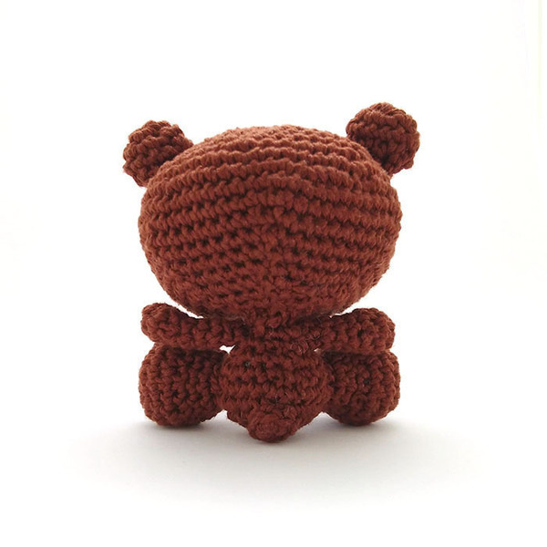 Πλεκτό αρκουδάκι - amigurumi, παιχνίδι, δώρα για παιδιά, τσόχα, βαμβάκι, λούτρινα, λούτρινα αρκουδάκια - 4