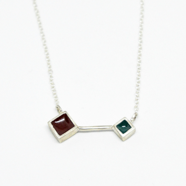 "Colors & Shapes" II necklace silver