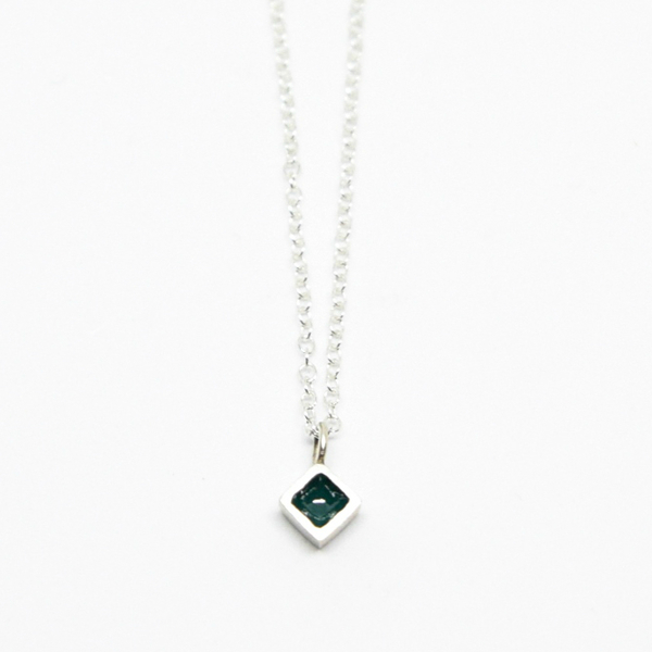 "Diamond" II necklace silver