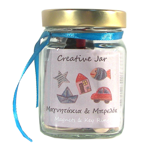 Creative Jars - Μαγνητάκια - παιχνίδι, κεραμικό, κορδόνια, δώρα για αγόρια, DIY, μαγνητάκια