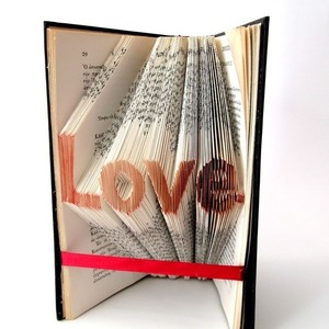 Βιβλίο love - κορδέλα, διακοσμητικό, ιδιαίτερο, μοναδικό, δώρο, διακόσμηση, αγάπη, πρωτότυπο, χειροποίητα, Black Friday, για όλο τον χρόνο - 3