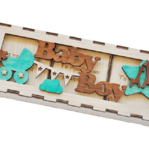 Κουτάκι αναμνήσεων "Τα πρώτα ενθύμια το μωρού" (αγόρι) - βρεφικά, είδη δώρου, ξύλινο, αναμνηστικά, αγόρι