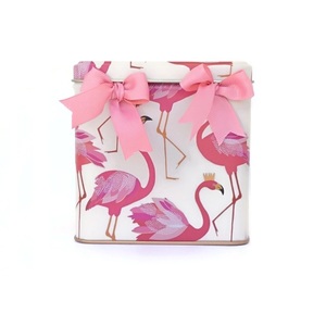 Αρωματικό Διακοσμητικό Κερί Flamingo 10.5x10.5x10.5 Υ Μεταλλικό Κουτί Κύβος - flamingos, μεταλλικό, κερί, αρωματικά κεριά, διακοσμητικό, κορίτσι, κουτί, διακόσμηση, ροζ, πρωτότυπα δώρα, δώρο, δωράκι, decor