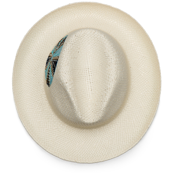 Καπέλο Ahinos Swarovski - καλοκαίρι, παραλία, ψάθινα - 2
