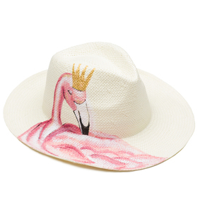 Καπέλο Flamingo Crown - καλοκαίρι, παραλία, ψάθινα