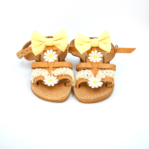 Margarita Baby Sandals - δέρμα, φιόγκος, σανδάλια, romantic, για παιδιά