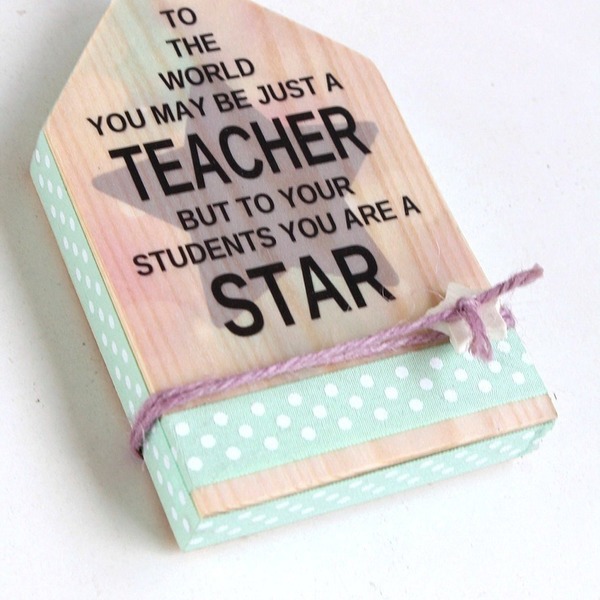 TEACHER-STAR - δώρα για δασκάλες, διακοσμητικό, διακοσμητικά, σχολικό, δώρο, χειροποίητα, πρωτότυπο, αστέρι, ξύλο, σπίτι - 5