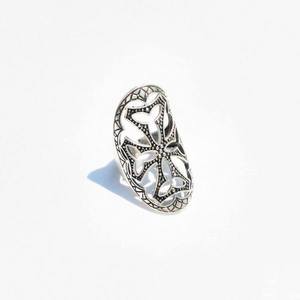 δαχτυλίδι με σταυρό σκαλιστό - αυξομειούμενο - statement, ορείχαλκος, σταυρός, δαχτυλίδι, rock, μεγάλα, αυξομειούμενα, φθηνά