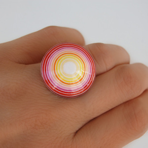 Δαχτυλίδι Πολύχρωμο - μεγάλα, αυξομειούμενα, φθηνά - 2