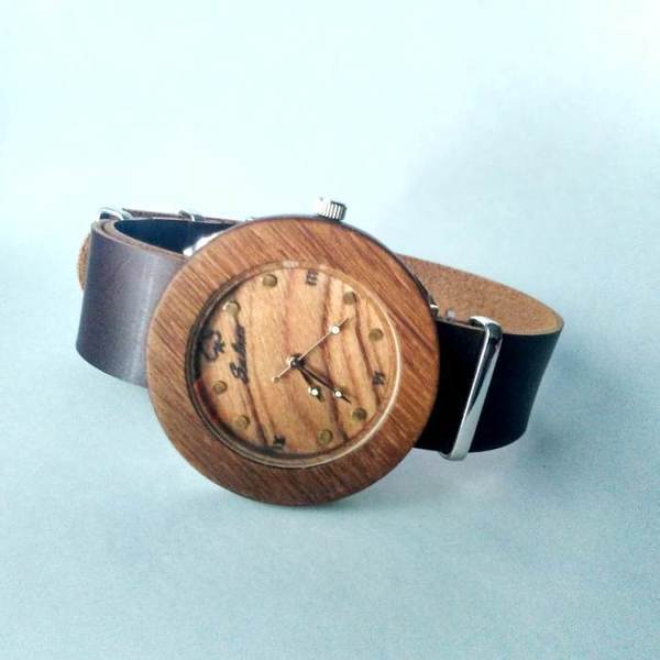 “Οres” – Auxo [Αυξώ] | Handmade wooden watch - δέρμα, ξύλο, ρολόι, χειροποίητα, αξεσουάρ, απόλυτο αξεσουάρ, unisex, unique