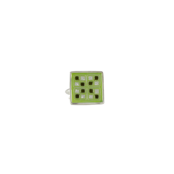 Cloisonne τετράγωνο δαχτυλίδι σε ασήμι 925 με σμάλτο σκακιέρα - statement, γυαλί, ασήμι 925, επάργυρα, γεωμετρικά σχέδια, minimal, personalised, μεγάλα, αυξομειούμενα