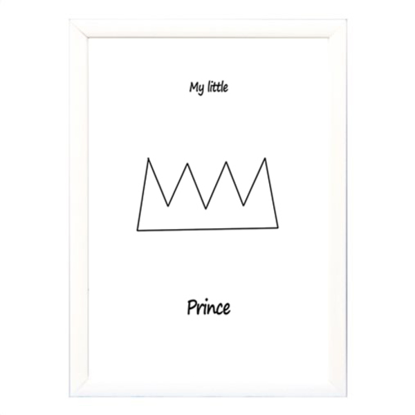 Poster σε κάδρο "My little prince" - μεγάλο- - διακοσμητικό, πίνακες & κάδρα, αγόρι, δώρο, μικρός πρίγκιπας, δώρα για βάπτιση, παιδικά κάδρα - 2