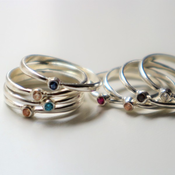full moon rings - βεράκια, ασήμι, σταθερά - 3