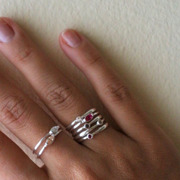 marquise rings - ασήμι, βεράκια, σταθερά - 3