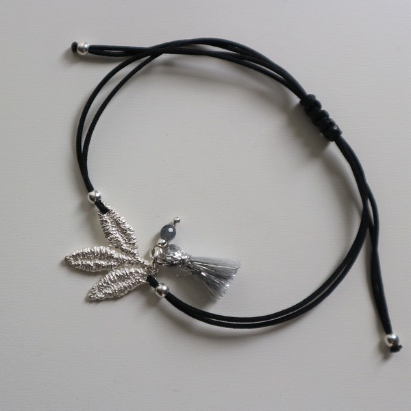 white leaves - ασήμι, αυξομειούμενα, charms - 3