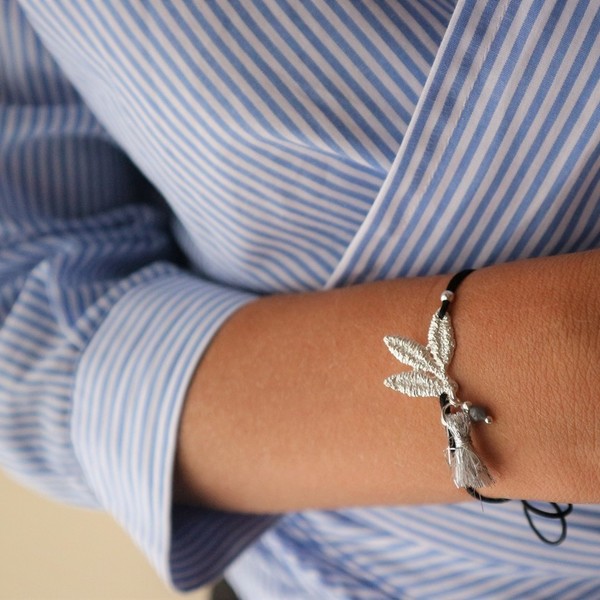 white leaves - ασήμι, αυξομειούμενα, charms